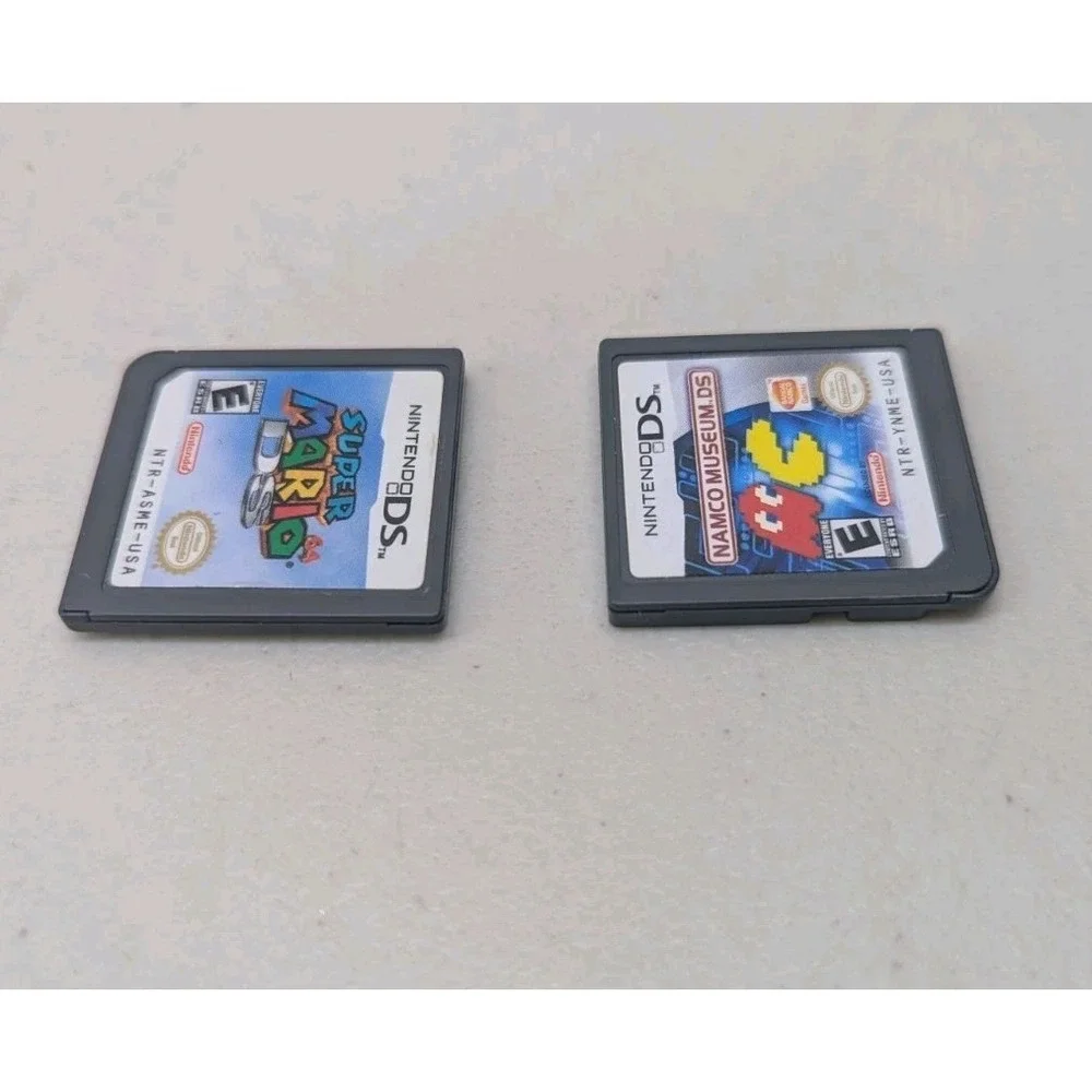 Super Mario 64 DS + Namco Museum Nintendo DS Cartridges Lot Retro Handheld